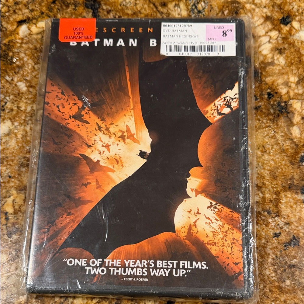 Warner Bros. Batman Begins DVD - Black and Orange